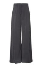 Prada Pleated Checked Wide-leg Pants