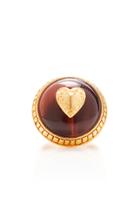 Oscar De La Renta Gold-tone Disk Ring