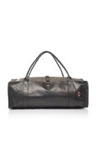 Nick Fouquet Hand-painted Leather And Canvas Duffel Bag