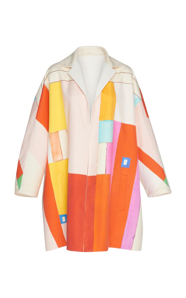 Akris Mural Print Coat