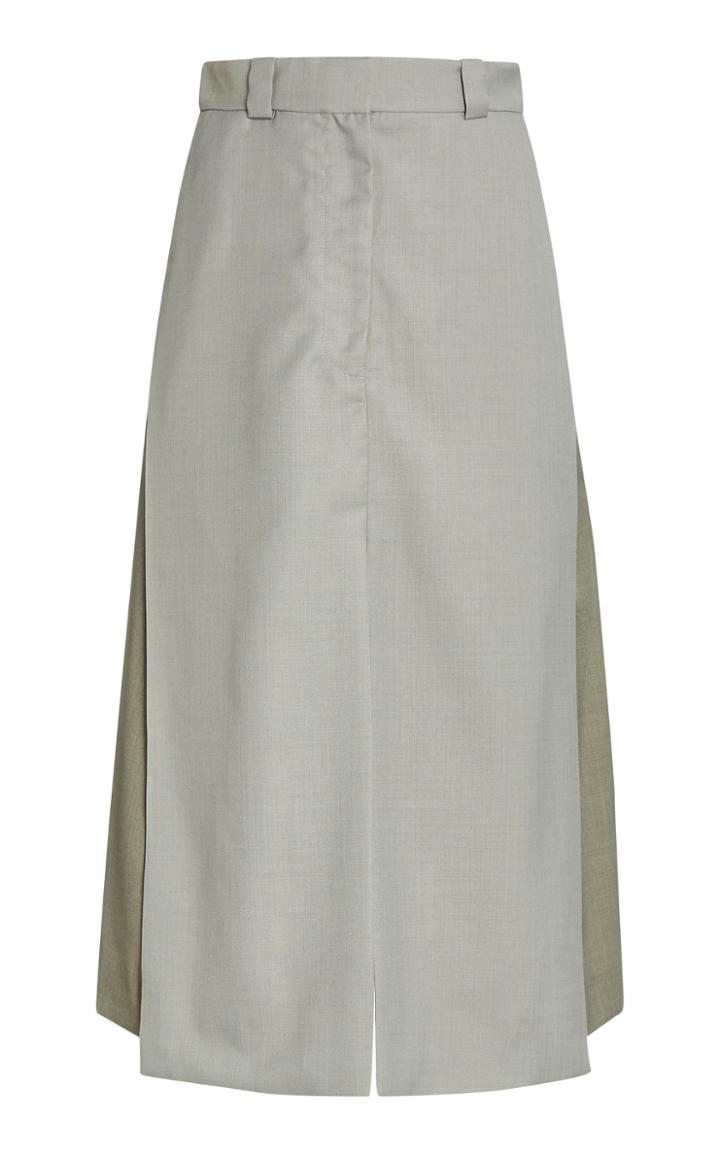 Eftychia Two-tone Twill Skirt