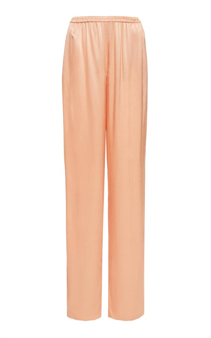 Sally Lapointe Satin Wide-leg Pants