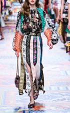 Moda Operandi Dolce & Gabbana Printed Fil Coup-chiffon Blouse