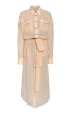 Brunello Cucinelli Belted Silk-chiffon Tunic