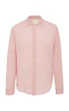 Tempus Now Crinkled Cotton Button-up Shirt