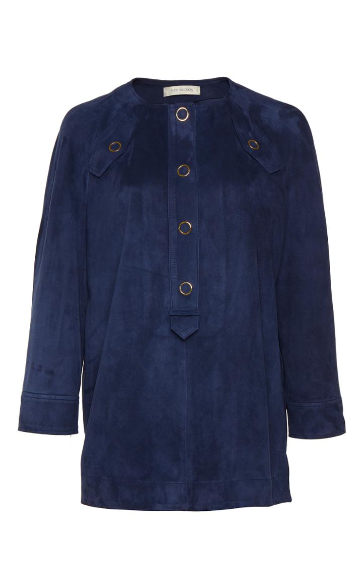 Yves Salomon Paris Suede Leather Top