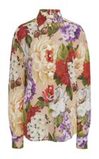 Dolce & Gabbana Floral-print Silk Shirt