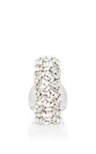 Suzanne Kalan 18k White Gold Diamond Fireworks Bar Ring