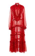 Lee Mathews Flavin Polka Dot Maxi Dress