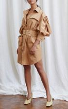 Moda Operandi Acler Kindsway Cotton Belted Mini Shirt Dress