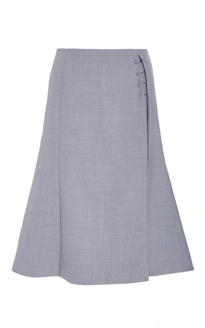 Adeam Side Slit Flared Skirt