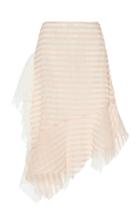 Anas Jourden Stripe-printed Lace Midi Skirt