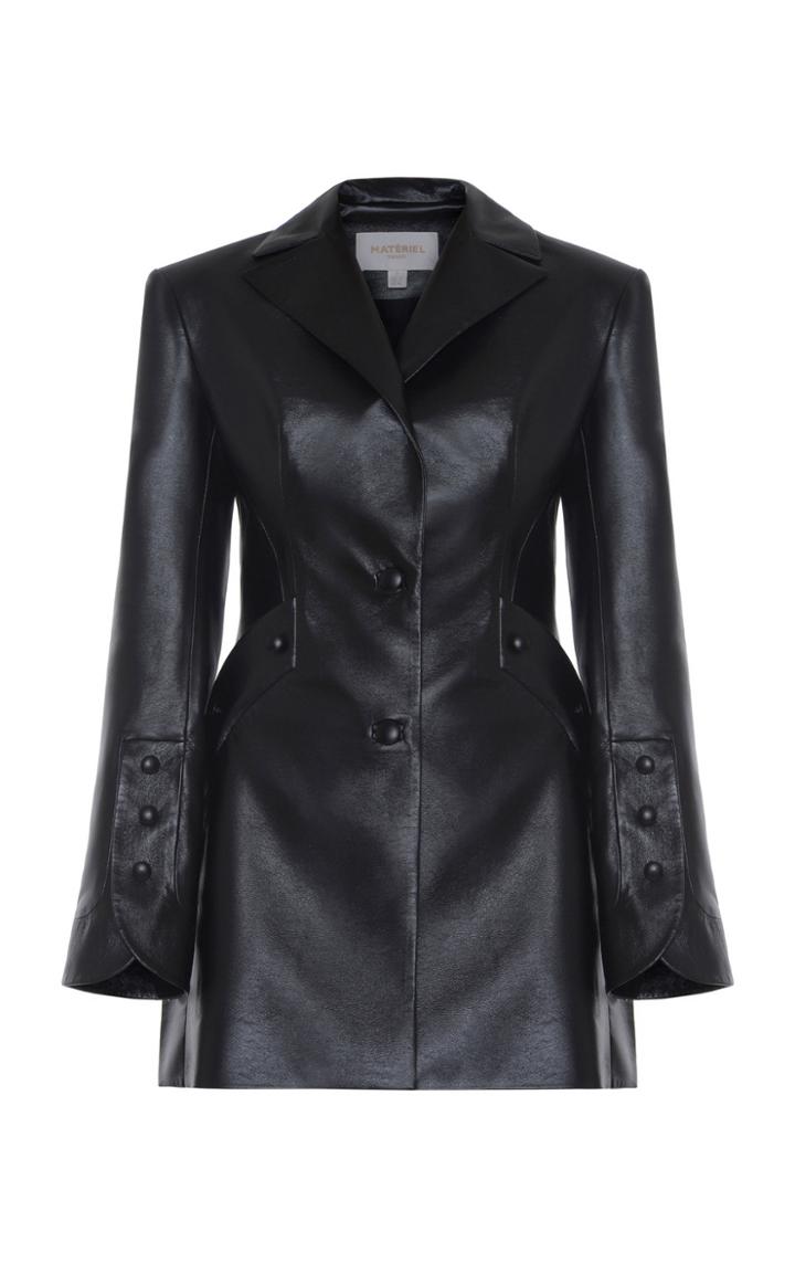 Moda Operandi Matriel Faux Leather Blazer Dress