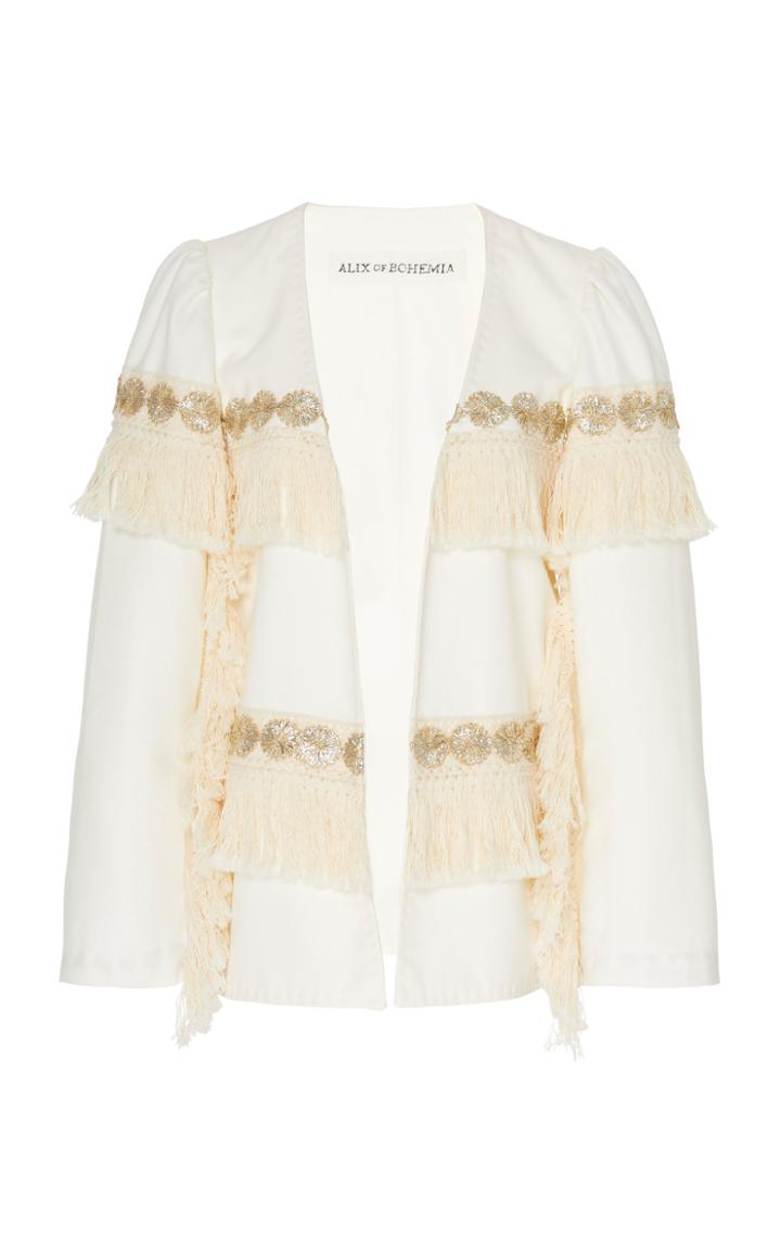Moda Operandi Alix Of Bohemia Priscilla Fringed Cotton Jacket Size: Xs