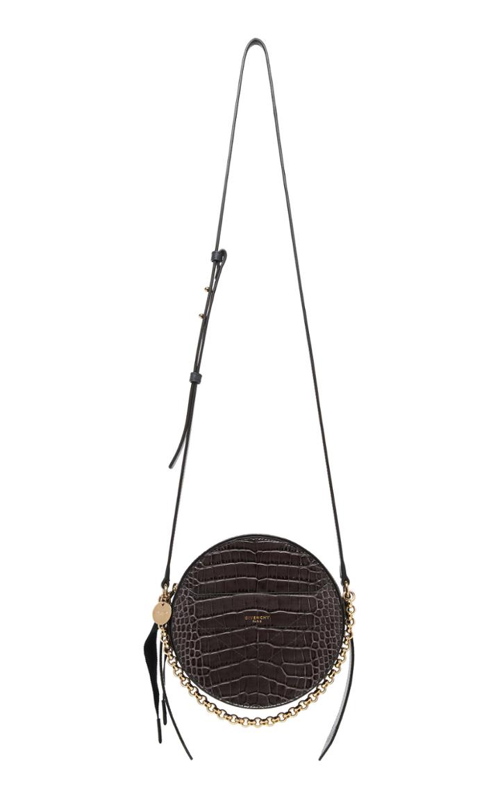 Givenchy Eden Embellished Croc-effect Leather Shoulder Bag