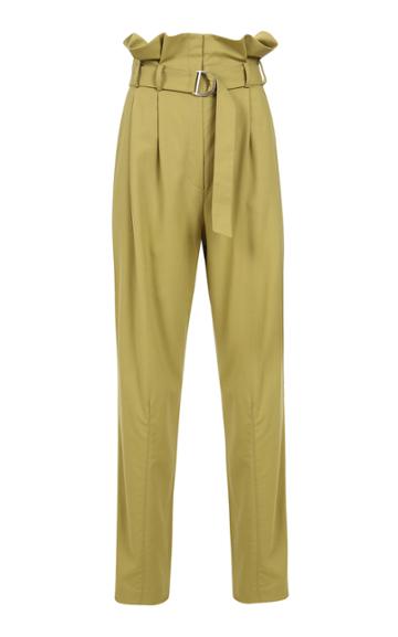 Moda Operandi Ych High-waisted Ruffled Wool Pants Size: 34