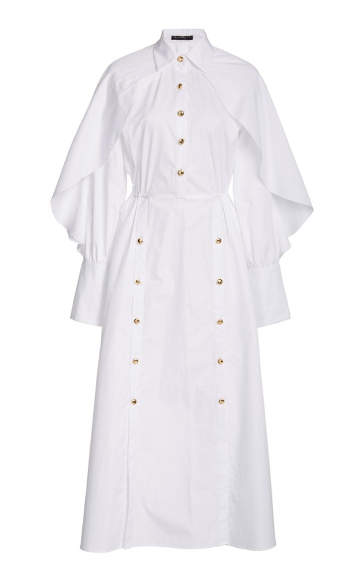 Moda Operandi Burnett New York Caped Cotton Shirt Dress