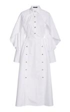 Moda Operandi Burnett New York Caped Cotton Shirt Dress