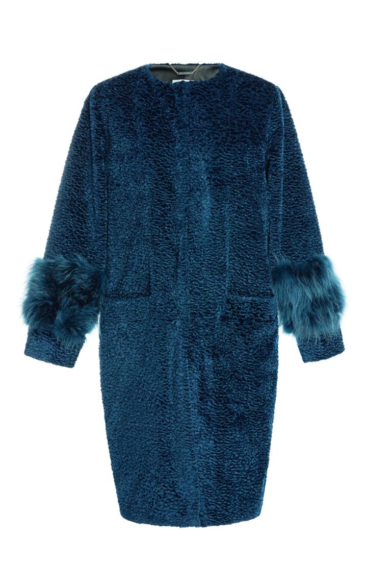 Maison Pre Fur Trimmed Overcoat