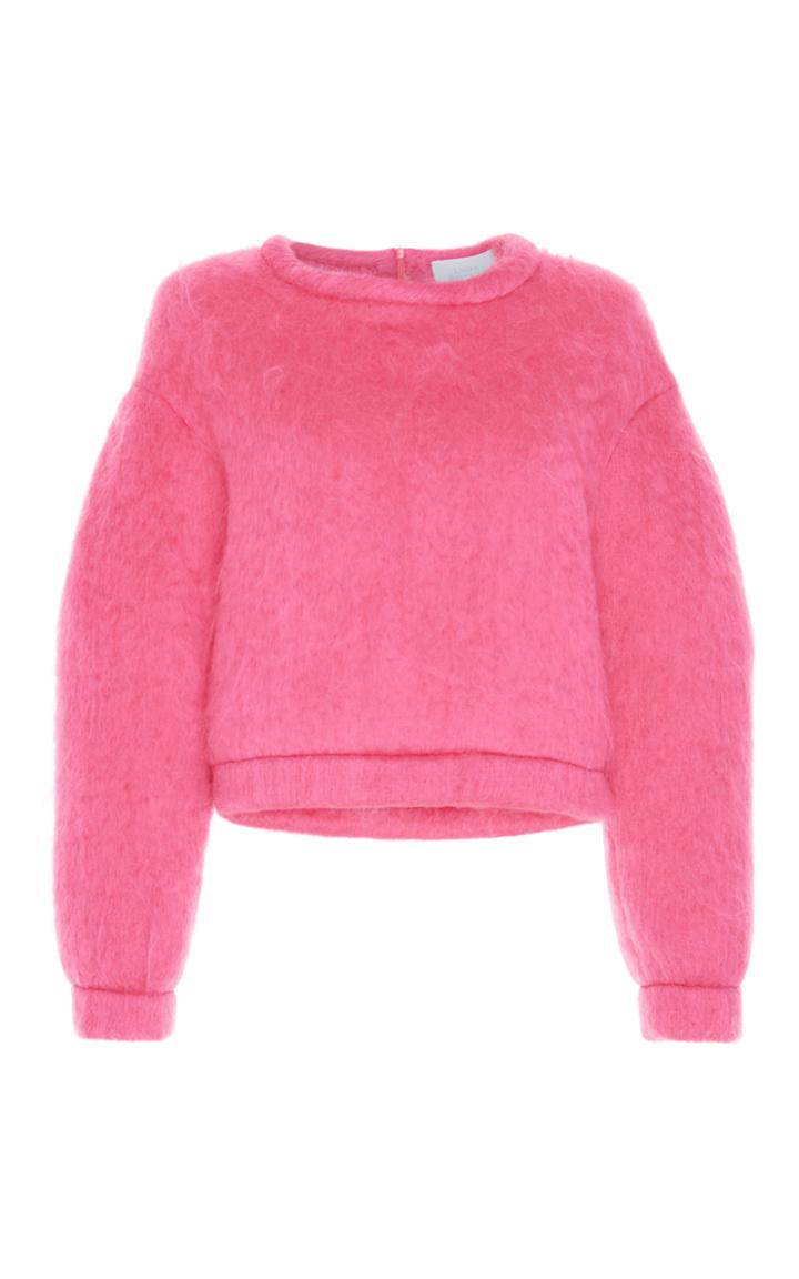 Luisa Beccaria Mohair Long Sleeve Pullover