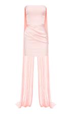 Alex Perry Spence Fringe Sateen Mini Dress