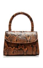 Moda Operandi By Far Mini Snake-effect Leather Top Handle Bag