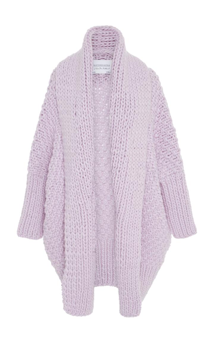 I Love Mr. Mittens Oversized Wool Cardigan