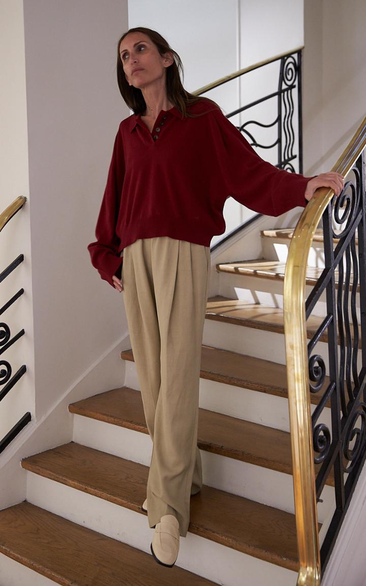 Moda Operandi Loulou Studio Palazzu Wool-blend Pleated Pants