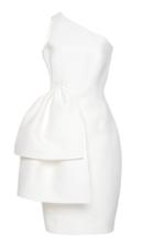 Martin Grant Asymmetric Shoulder Wool-blend Dress