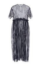 Msgm Lurex Striped Tulle Dress