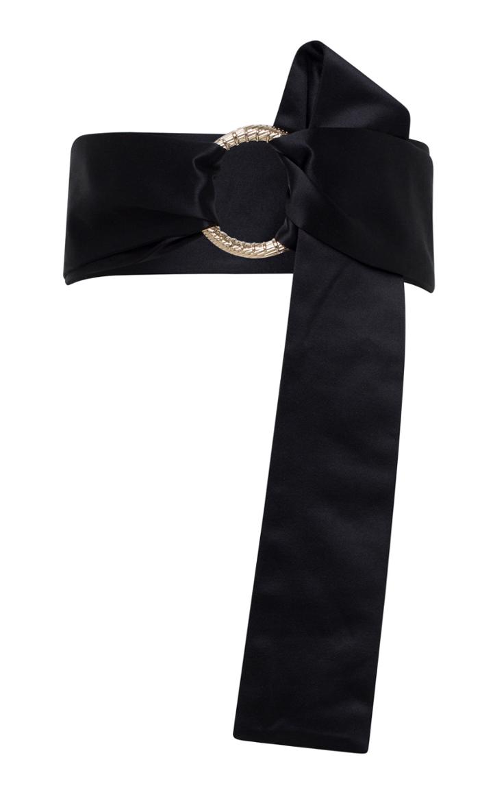 Dorothee Schumacher Shiny Perfection Satin Sun Ring Belt