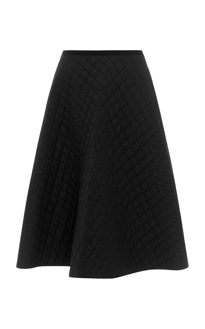 Lee Mathews Olive Quilted Skirt