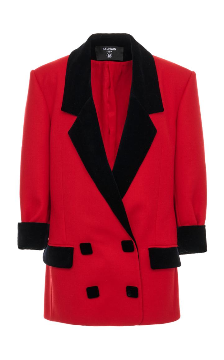 Moda Operandi Balmain Oversized Cady Blazer