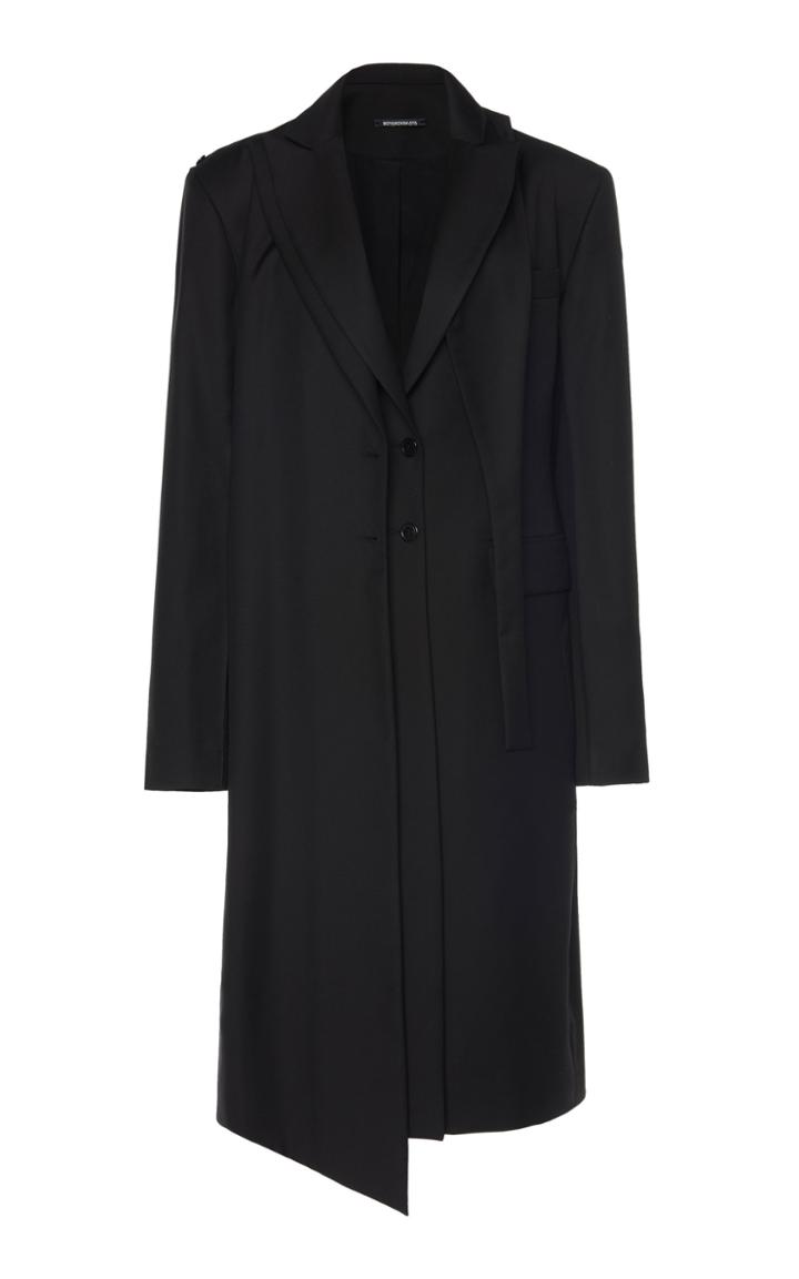 Moda Operandi Boyarovskaya Detachable Wool Trench Coat Size: Xs