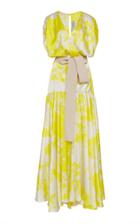 Moda Operandi Silvia Tcherassi Amore Tie Waist Printed Silk-blend Dress