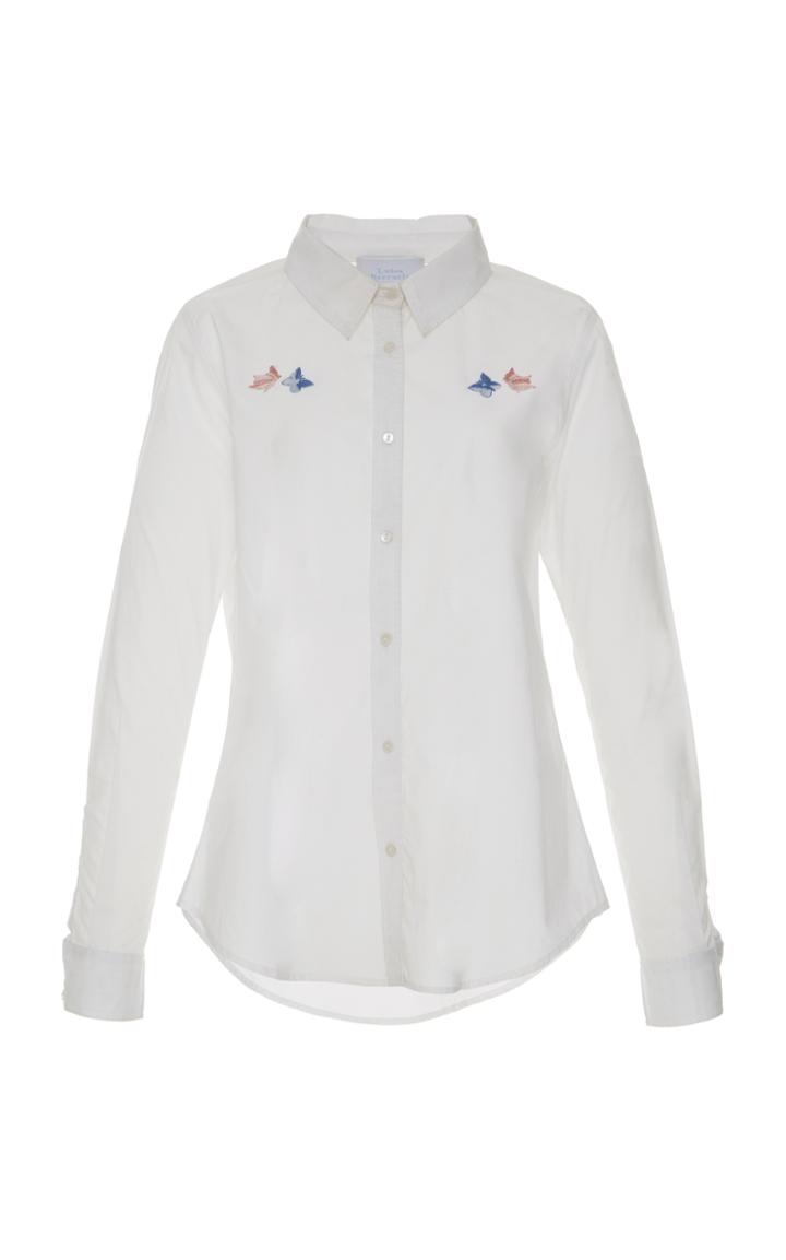 Luisa Beccaria Embroidered Button Down Shirt