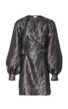 Ganni Metallic Jacquard Mini Dress