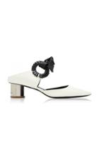 Proenza Schouler Grommet Woven Ring Leather Mules