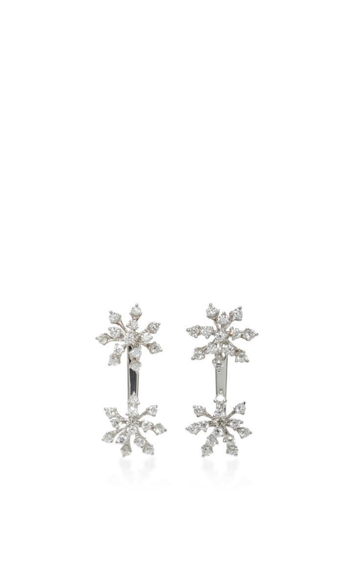 Hueb Luminous 18k White Gold Diamond Earrings