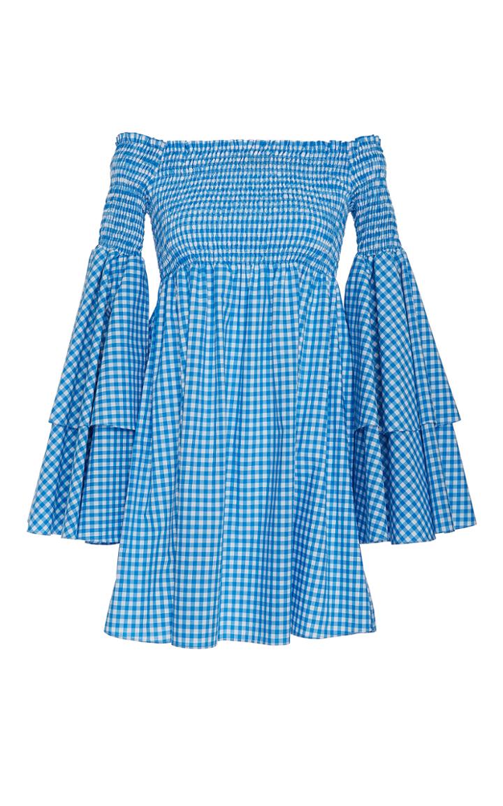Caroline Constas Appolonia Ruched Empire Waist Mini Dress