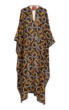 For Restless Sleepers Gige Chain Printed Cotton Blend Maxi Dress