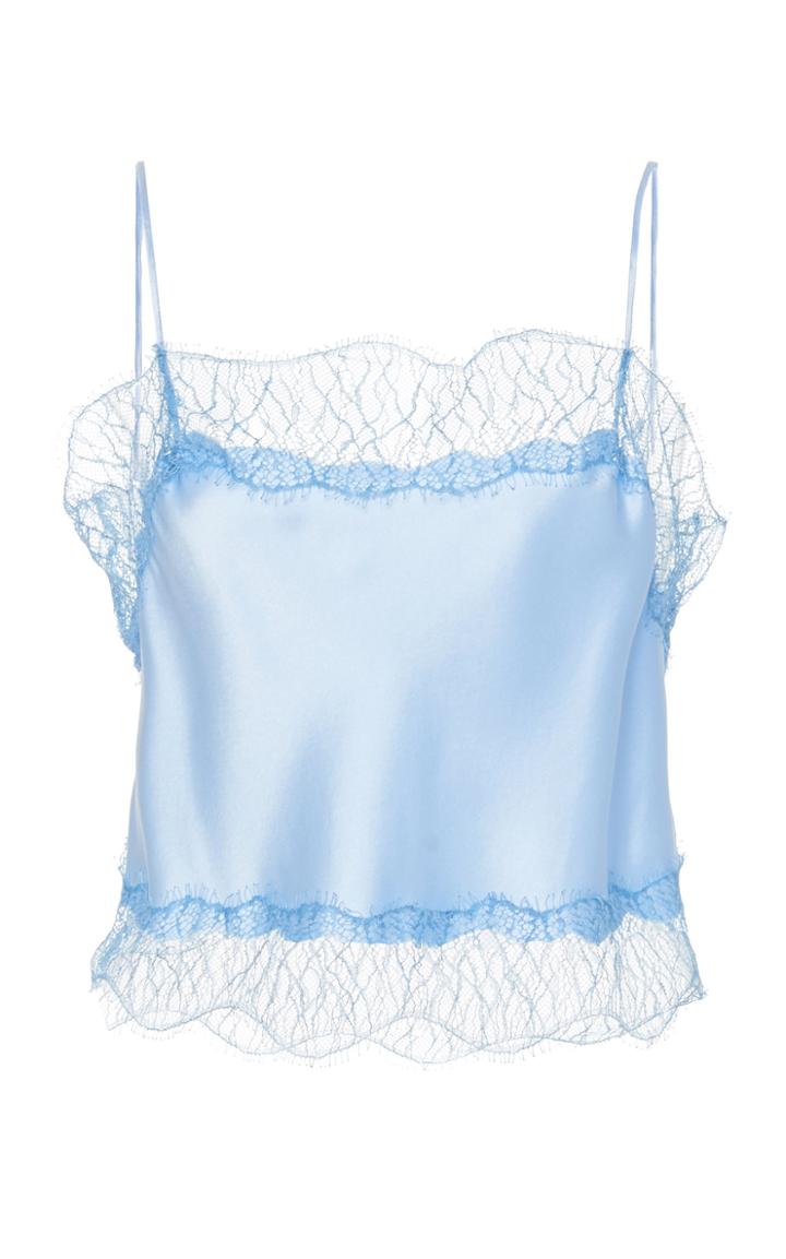 Moda Operandi Sablyn Rose Lace-trim Silk Camisole Size: Xs