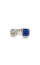 Jemma Wynne M'o Exclusive: One-of-a-kind Ceylon Blue Sapphire And Diamond Open Ring
