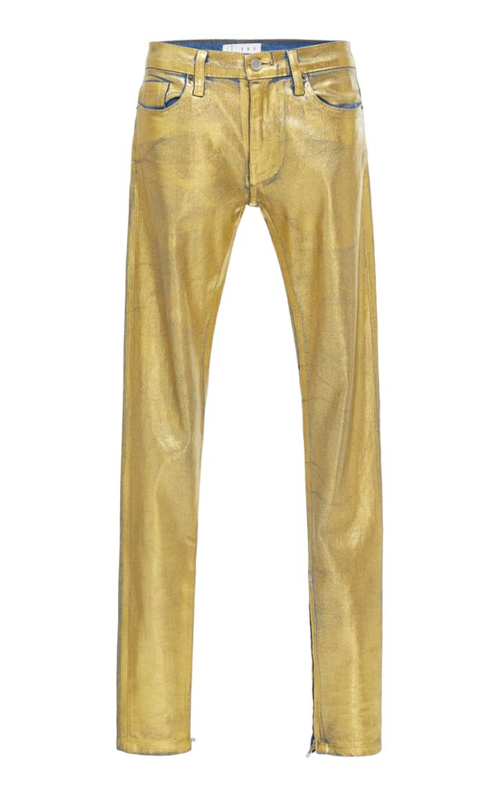 Tre By Natalie Ratabesi The Gold Edith Painted High-rise Skinny Jeans