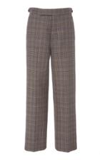 Marc Jacobs Checked Wool-blend Straight-leg Pants