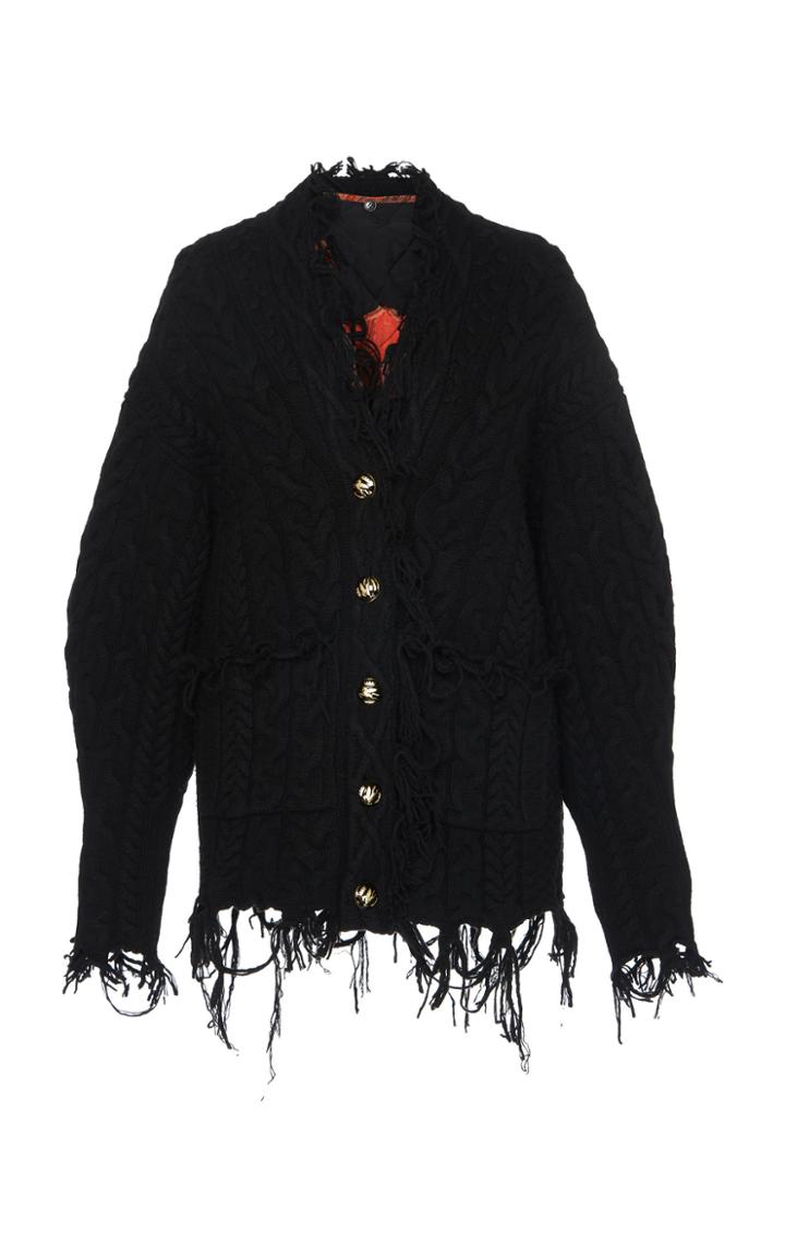 Etro Distressed Knit Cardigan