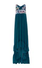 Christina Economou Maxi Color Block Dress