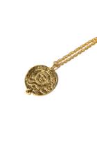 Moda Operandi Pamela Card Leo Of Babylon 24k Gold-plated Necklace