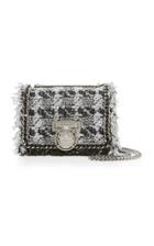 Balmain Small Tweed Flap Box Bag