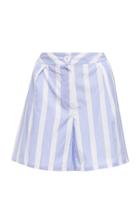 Thierry Colson Striped Cotton Shorts